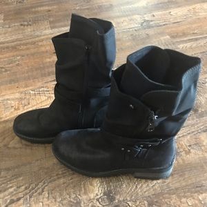 Moto Boot, Sz 9 - Black